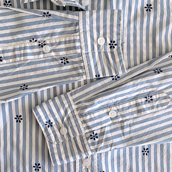 Madewell floral stripe button down shirt - Picture 6 of 9